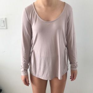 long sleeve rose color